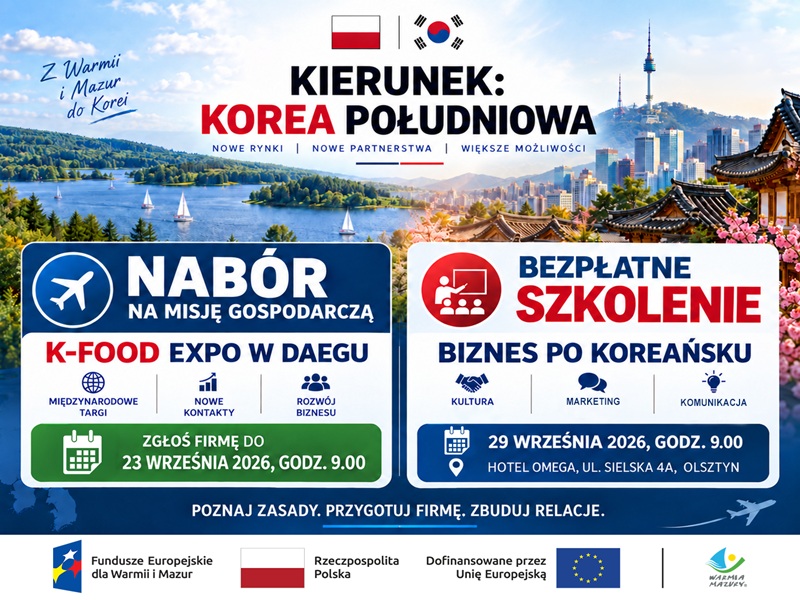 Plakat z informacjami o naborze 