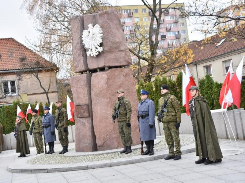 Uroczystości na Placu Solidarności w Olsztynie 