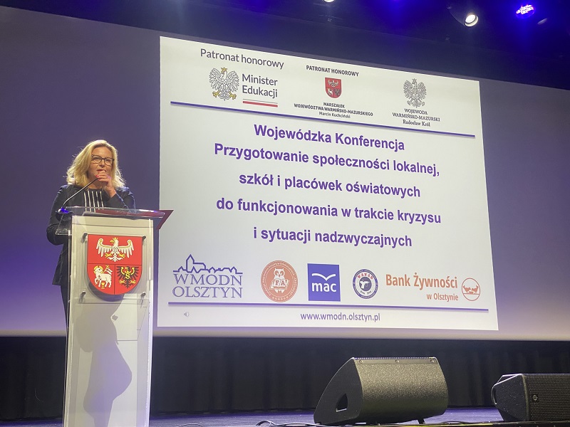 Przemawia Maria Bąkowska, członkini zarządu 