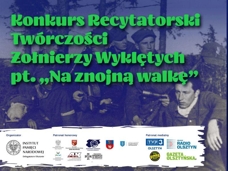 Plakat konkursu recytatorskiego 