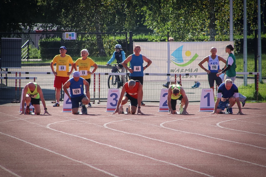 Zawody lekkoatletyczne w Warmia Mazury Senior Games 