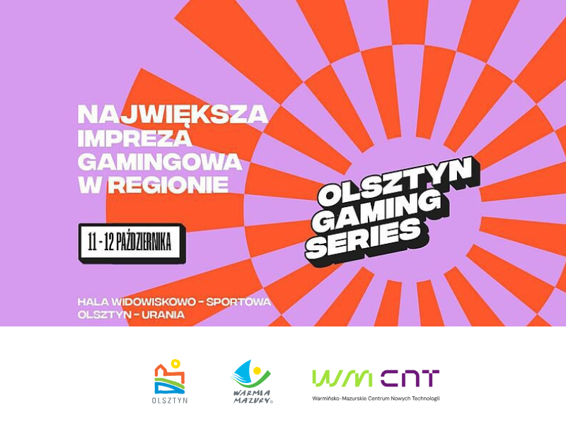 Plakat zapraszający na na Olsztyn Gaming Series 