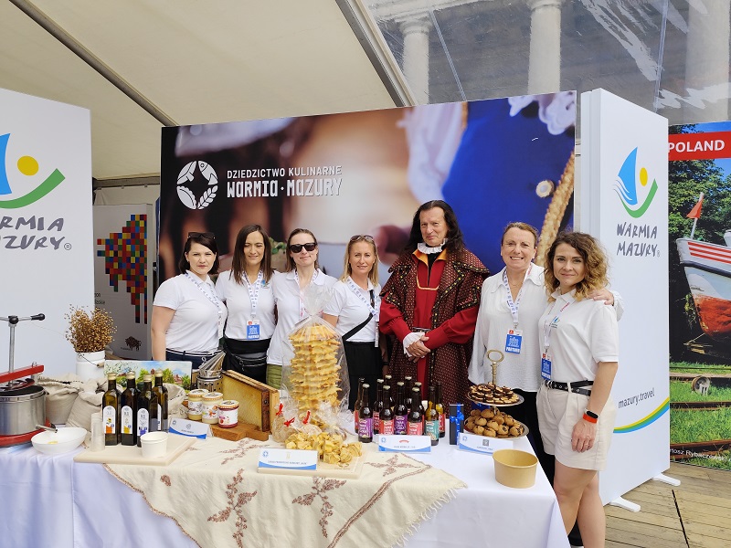 Stoisko Warmii i Mazur w Brukseli 