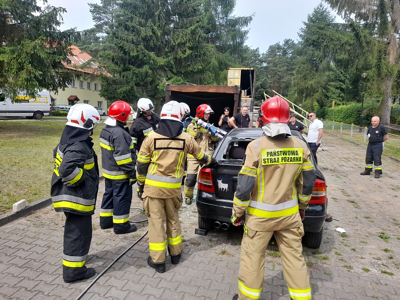 Szkolenie strażaków ochotników z Ukrainy