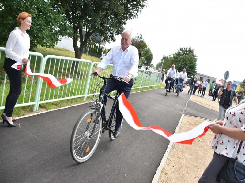 Uroczystości otwarcia drogi w powiecie działdowskim 