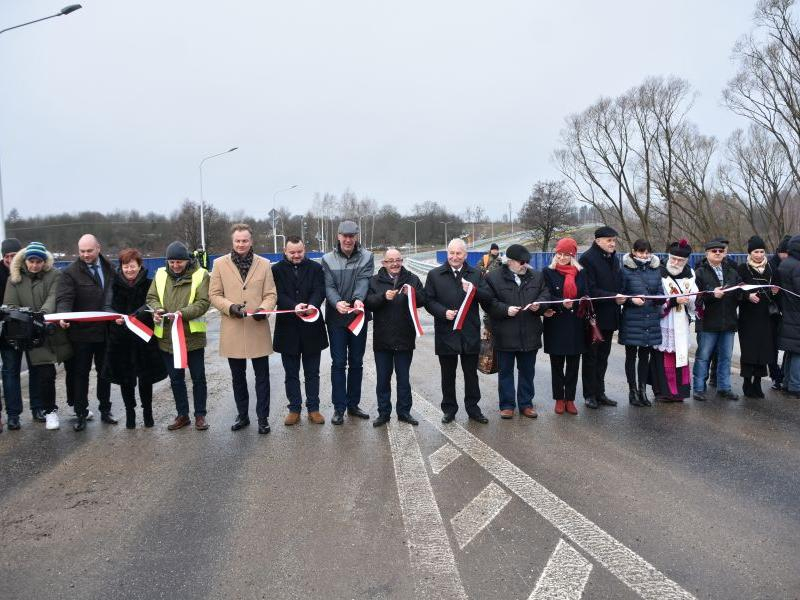 Uroczyste oddanie mostu w Bartoszycach 