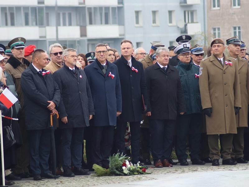 Uczestnicy wojewódzkich obchodów Święta Niepodległości 