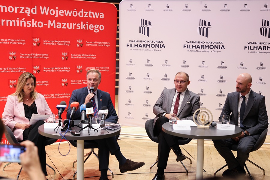 Konferencja prasowa w olsztyńskiej filharmonii 