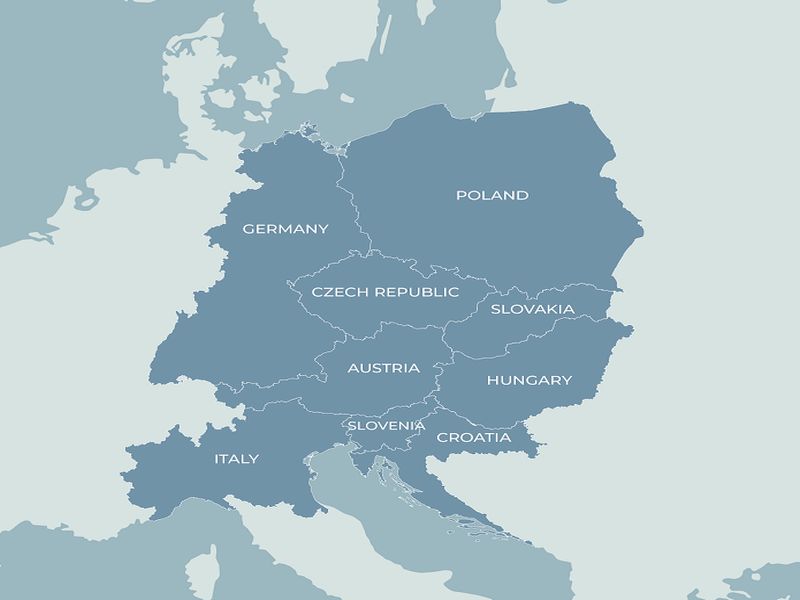 Logotyp Programu Interreg Europa Środkowa 