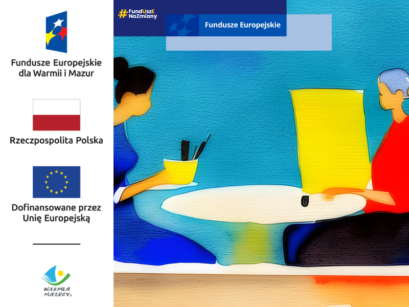 Plansza z napisem Fundusze Europejskie