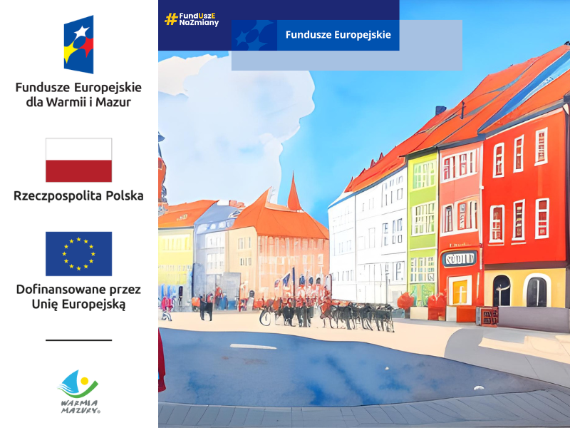 Logotyp z napisem Fundusze Europejskie