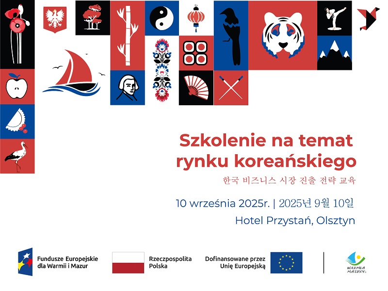 Logotyp zapraszający na szkolenie 