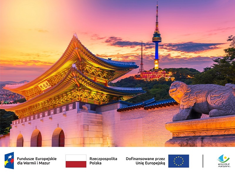 Plansza - zdjęcie budynku w Korei 