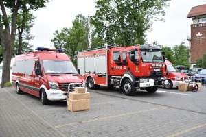 Przekazanie sprzętu strażakom w Ostródzie 