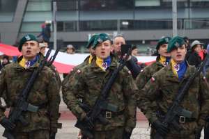 Uczestnicy wojewódzkich obchodów Święta Niepodległości 