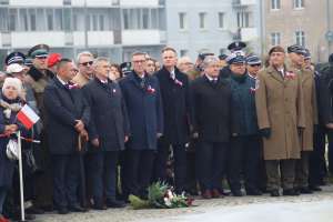 Uczestnicy wojewódzkich obchodów Święta Niepodległości 