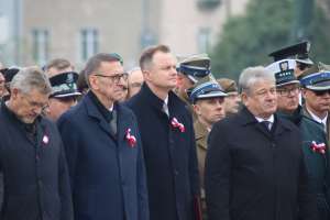 Uczestnicy wojewódzkich obchodów Święta Niepodległości 